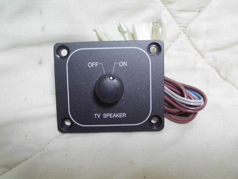 New rv tv speaker on off switch with bezel complete 