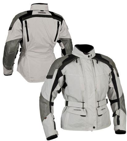 Firstgear womens kilimanjaro textile jacket silver dark grey xxl/xx-large