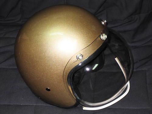 3/4 gold helmet daytona helmets motorcycle metallic medium dot cruiser helm