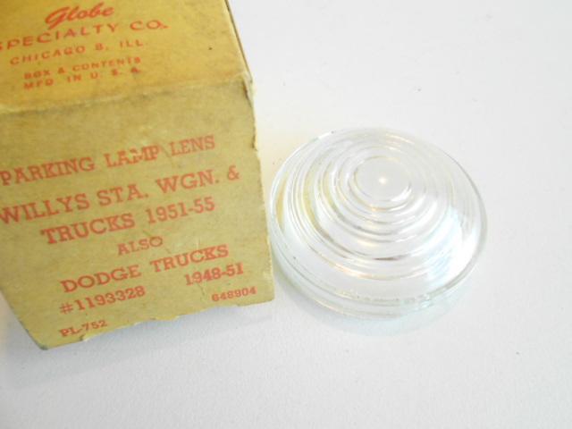 1951 52 53 54 55 willys s/w & truck 48 49 50 51 dodge truck parking lens nors 