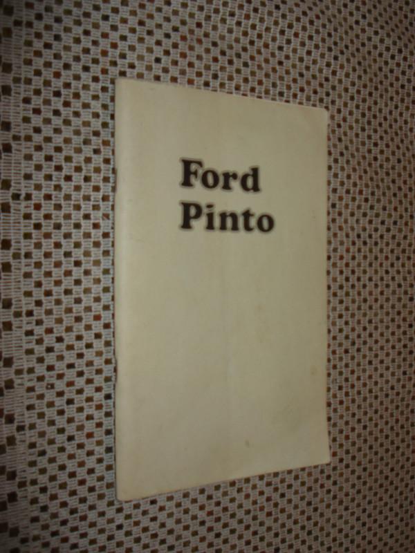 1974 ford pinto owners manual original glove box book 