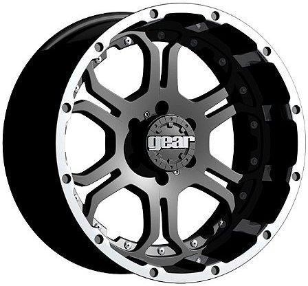 18" gear alloy recoil black w/ 285/65/18 nitto trail grappler mt wheels rims