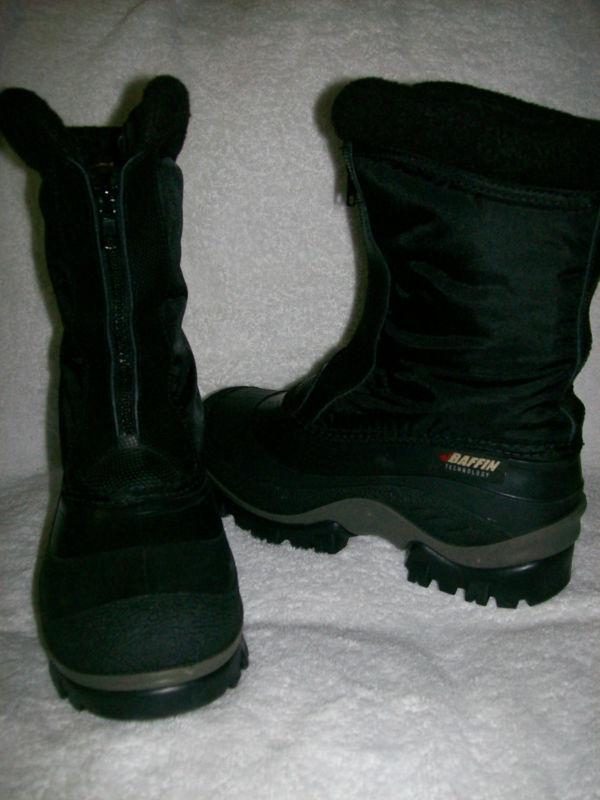 Ln womens/mens baffin technology snowmobile boots 6w/4 insulated black