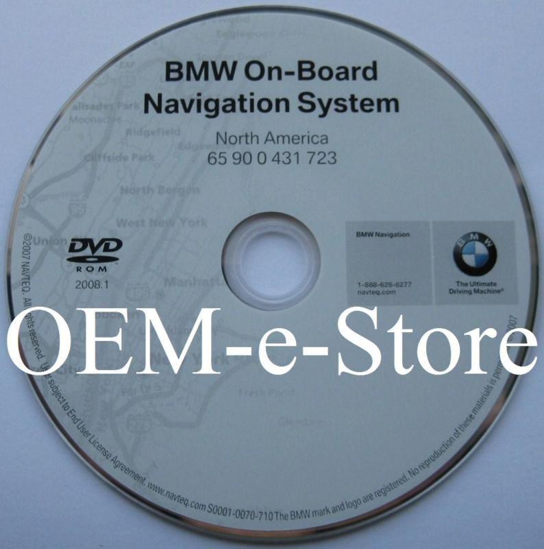 Oem 2008.1 update 2006 2007 2008 bmw z4 m roadster 3.0 navigation dvd high map