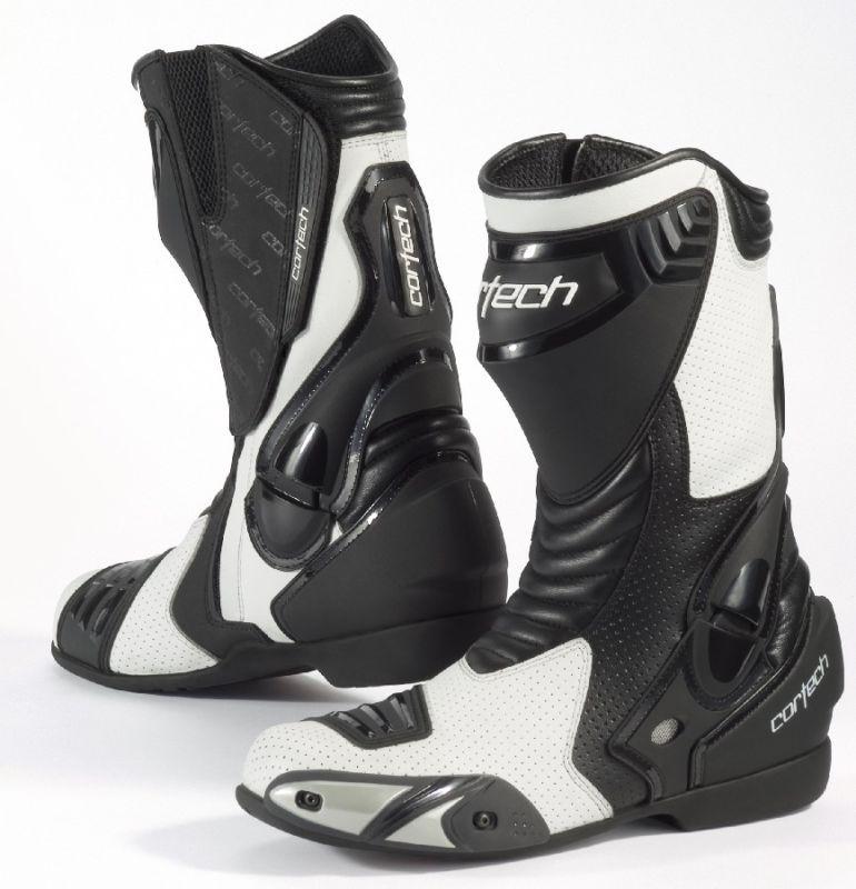 Cortech latigo air white mens size 14 motorcycle road race leather boots