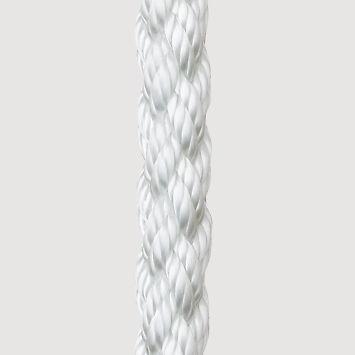 5/8" anchor line, new england mega-plait, white, pre cut 100' 