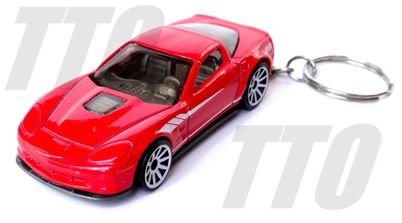 Corvette zr-1 red keyring keychain fob diecast 1/64 chevrolet chevy 2013 2012