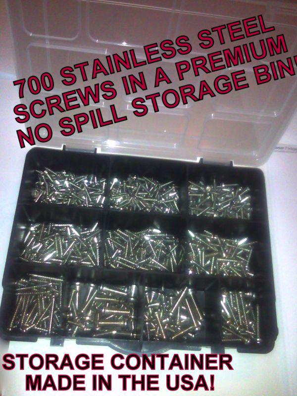 700 pc stainless steel screws interior exterior trim moulding upholstery no rust