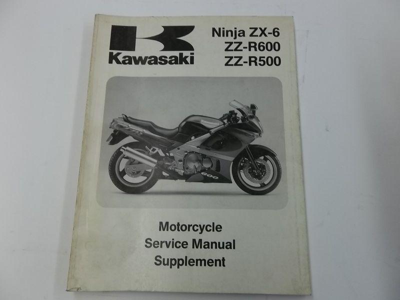 Kawasaki oem factory genuine 1993-04 ninja zx-6 zz-r600 zz-r500 service manual 