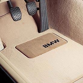 Bmw beige carpet floor mats w/pad e60 sedans, e61 wagons with xdrive 82110403337