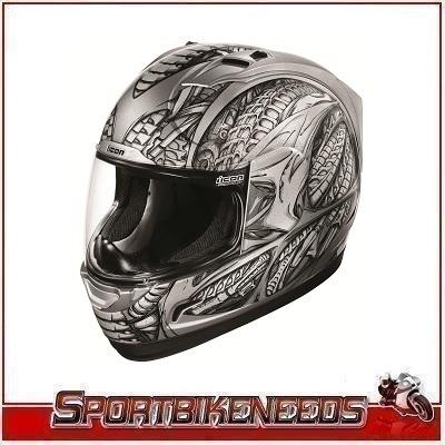 Icon alliance speedmetal gray black helmet new large lg