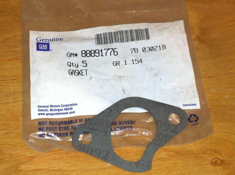Genuine (4) gm 88891776 engine water outlet adapter gasket 2.2l l4 gmc, chevy