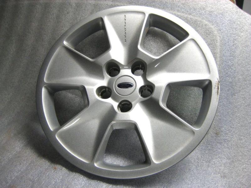 Ford explorer 17" wheel cover 5 spoke silver oem 10-13