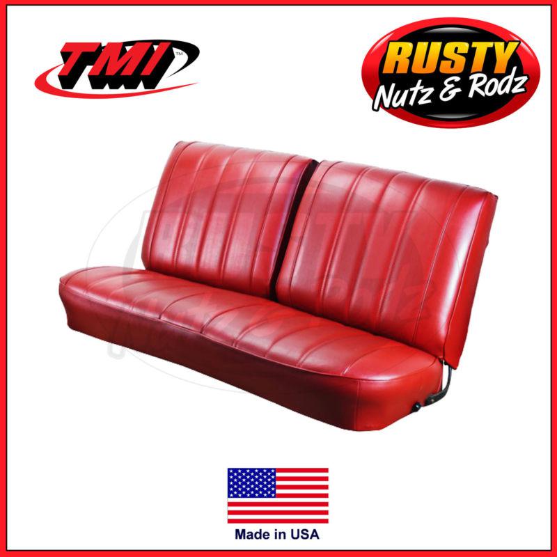 66 chevelle front bench seat cover vinyl upholstery + foam tmi usa