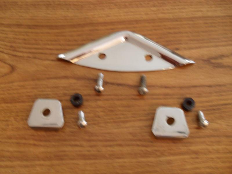 Harley heritage springer flsts backrest pad mounting hardware--no reserve!!!