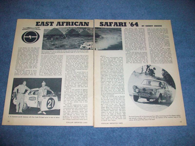 1964 east african safari highlights vintage article