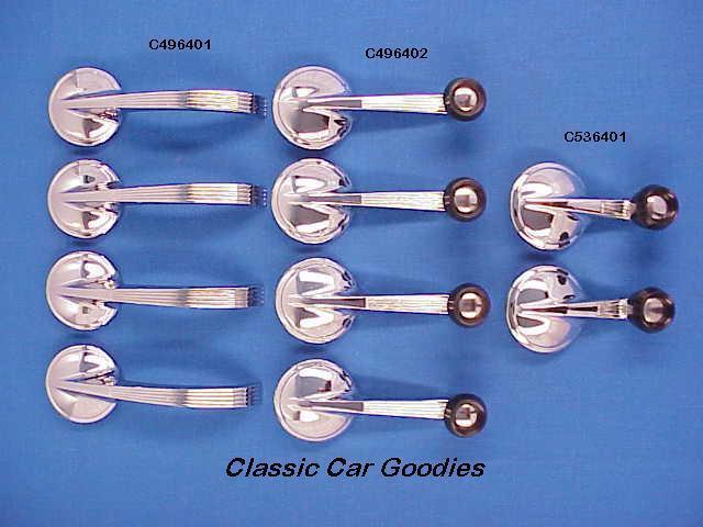 1963 chevy door handles set (10) 4 dr impala belair biscayne
