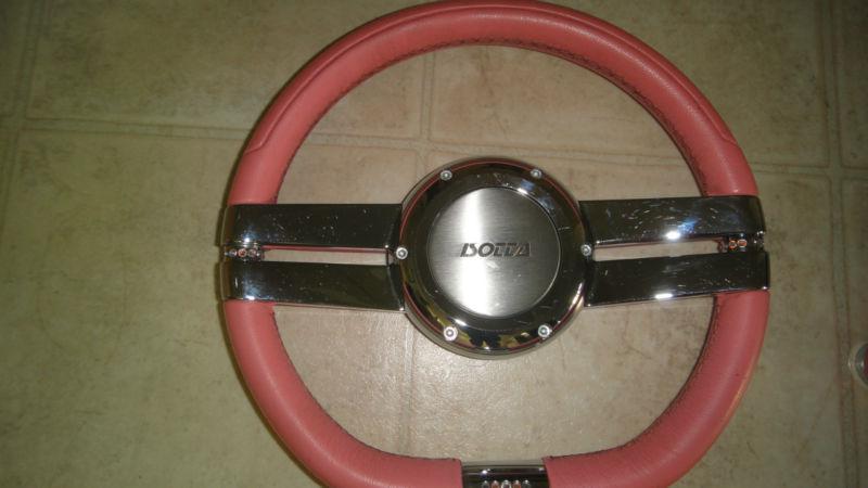 Isotta pink urban glow shift knob and steering wheel 