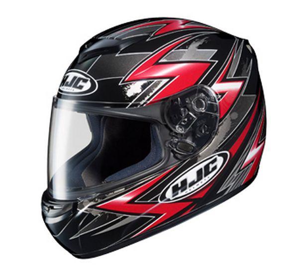 Hjc motorcycle helmet - red, medium, (cs-r2)