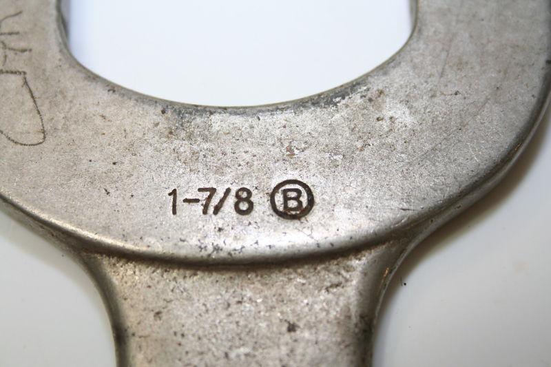 1 7/8 inch Single end Pump Service wrench showing light use Unknown maker, US $19.99, image 3