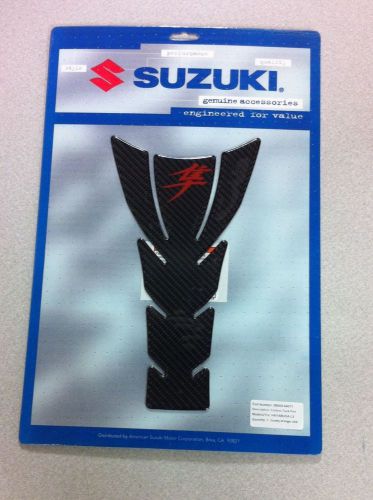 2003-2014 suzuki hayabusa carbon fiber tank pad with hayabusa logo 990a0-64071