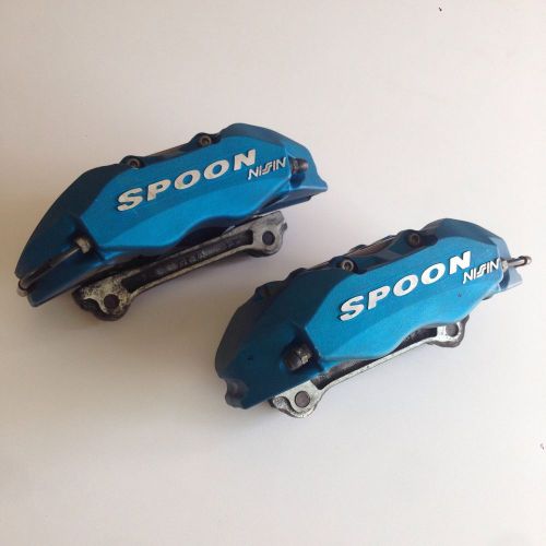 Spoon sports monoblock 4-pot racing brake calipers s2000 civic integra rsx ebc