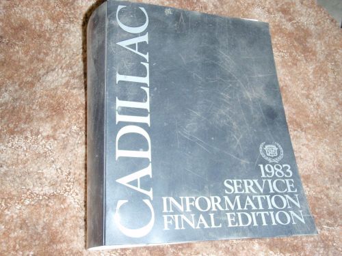 1983 cadillac factory service manual printed book used very little in print