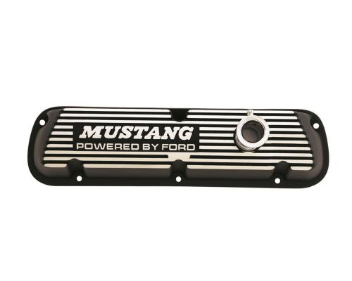 Ford racing m-6000-e302 valve covers 86-93 mustang die-cast alum mustang logo