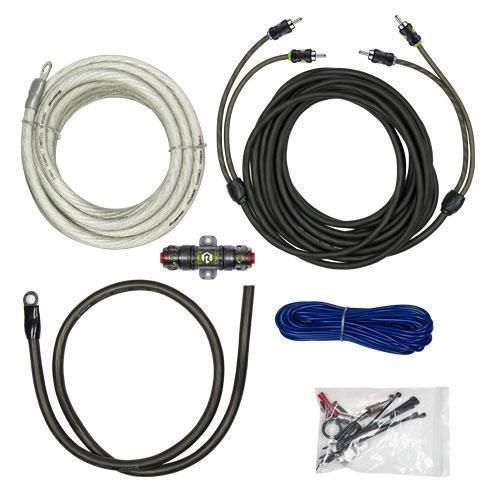 New raptor 1500w 4 awg amplifier installation kit with rca cable