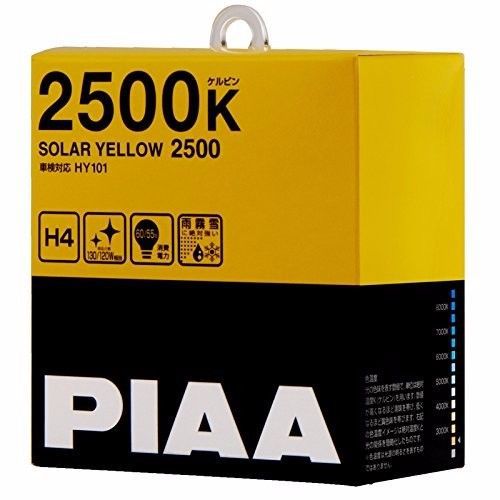 Piaa oem 2500k solar yellow 2500 h4 headlight fog light lump bulbs hy101 japan