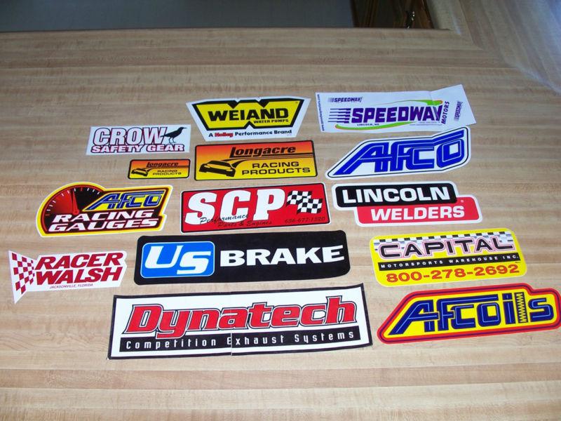 14 racecar sticker set lunati weiand decal nascar sponsor racing stickers decals