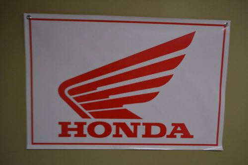 Honda powersport racing banner off road flag crf sign trx cbr banner