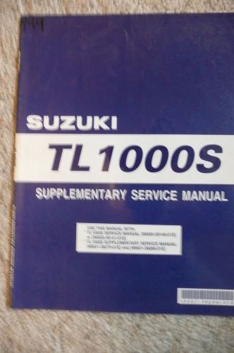 2000 suzuki tl1000s supplementary shop service repair manual oem