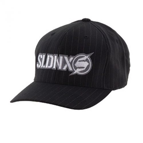 New slednecks pinned hat flexfit cap curved bill black small / medium