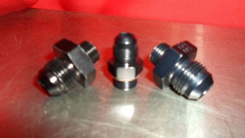 Aeromotive 13129 regulator fitting kit (1) 6-an (2) 6-an to 8-an