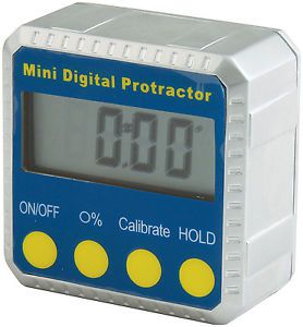 Digital level magnetic base 2&#034;x2&#034;x1&#034; degrees lcd measure angleslongace quickcar