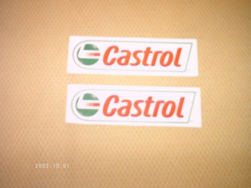 Two  castrol racing decal size 1 5/8&#034; x  5&#034;