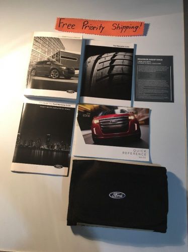 2014 ford edge owners manual w/case. #0059 free priority shipping!