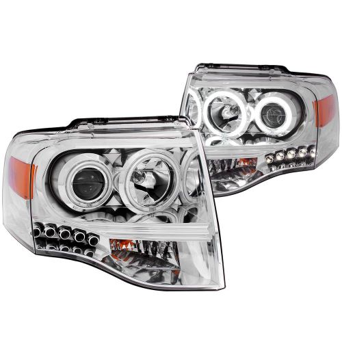 Anzo usa 111114 projector headlight set; w/halo fits 07-14 expedition * new *