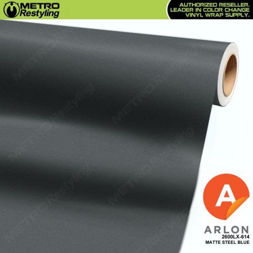 Arlon 2600lx-614 matte steel blue vinyl vehicle car wrap decal film sheet roll