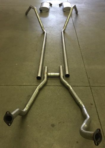 1958 ford thunderbird dual exhaust, 304 stainless, 352 engines only