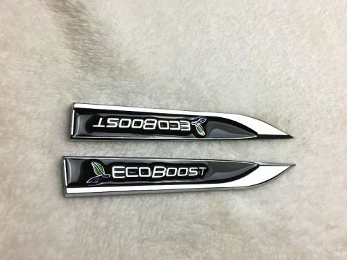 Black ecoboost car fender emblem badge vehicle rear tail window sticker for ford