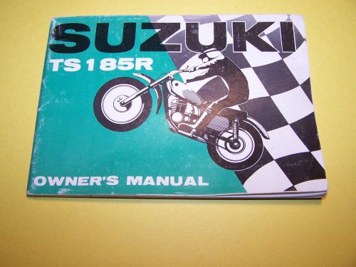 Suzuki ts185r 1971 owners manual