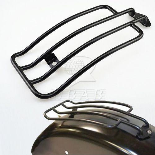 Black solo seat luggage rack for harley davidson sportster xl 883 1200 1985-2003