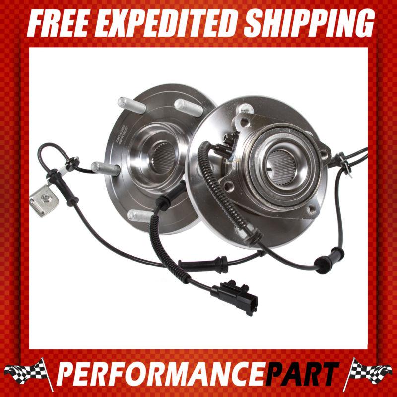 2 new gmb front left and right wheel hub bearing assembly pair w/ abs 730-0264