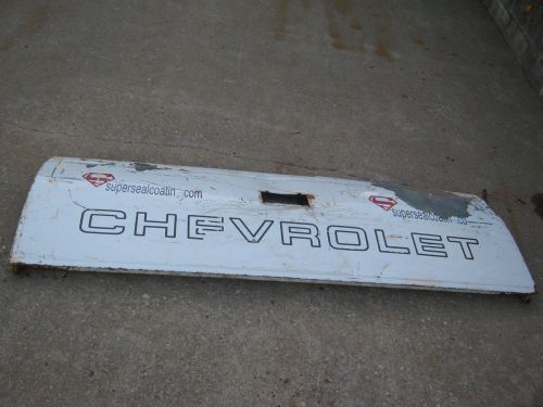 Vintage used  chevrolet white tailgate
