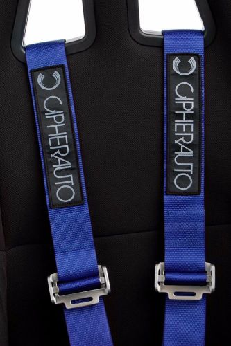 Cipher racing blue 4 point 2 inches camlock quick release racing harness - pair