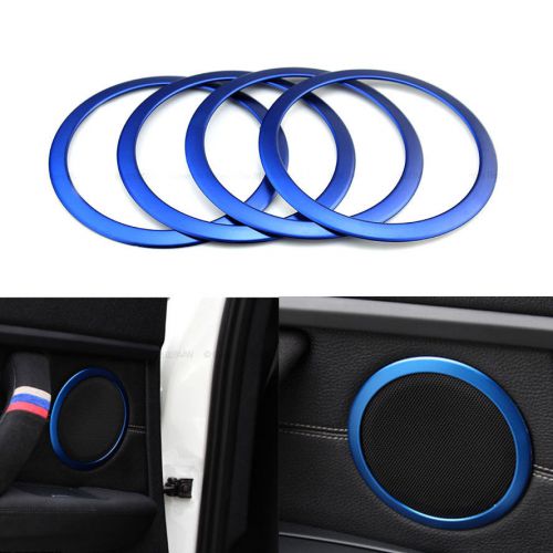 4pcs blue interior sound speaker trim ring covers for 3 series f30 f34 320 335i