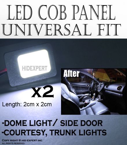 Fxpr 2pcs 27mm cob white led panel high power interior dome/door l yb8787