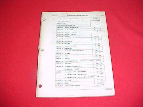 1958 original chrysler plymouth dodge desoto nos parts book catalog manual 58